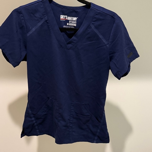 Grey's Anatomy Tops - Grey's Anatomy Navy Scrub Top